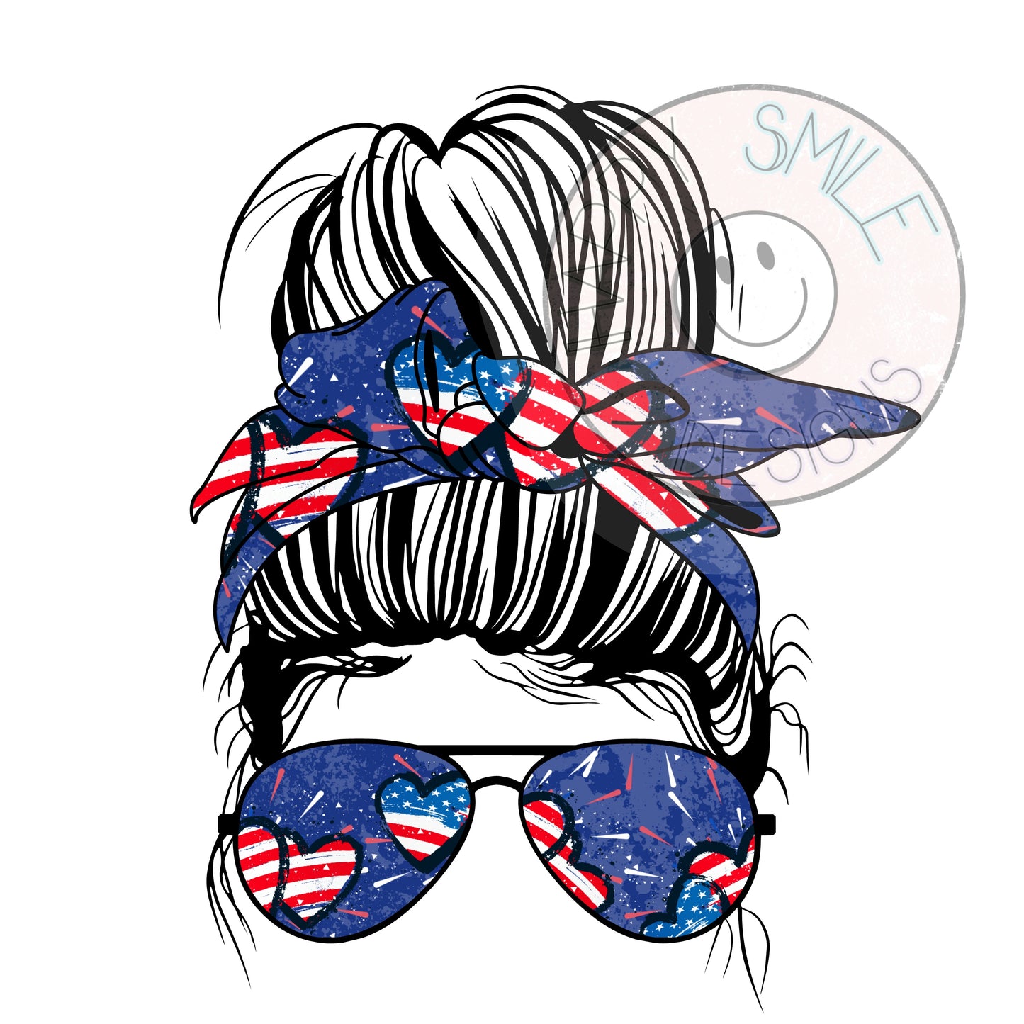 RWB mama bun