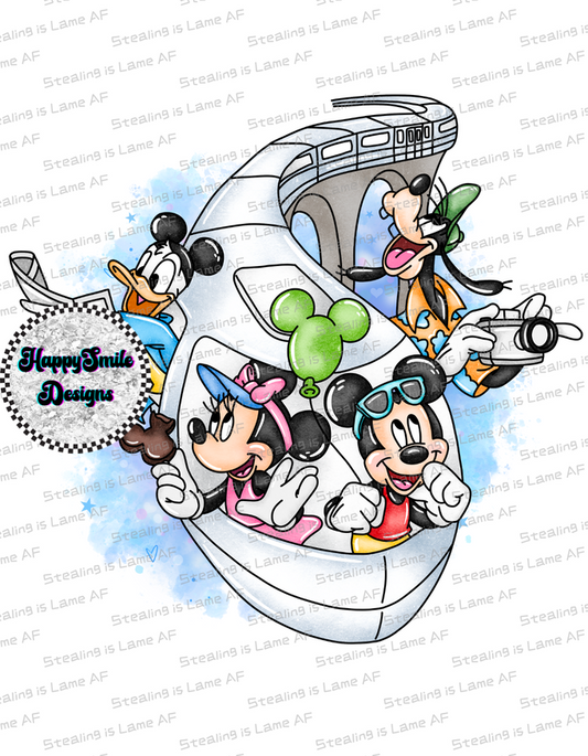 Monorail is better with friends PNG