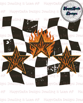 Checkered Fire PNG