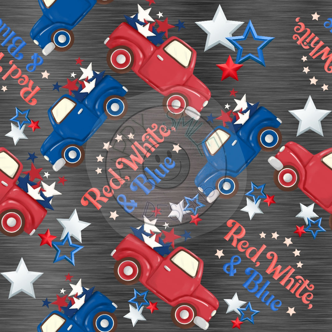Red Truck and Blue
