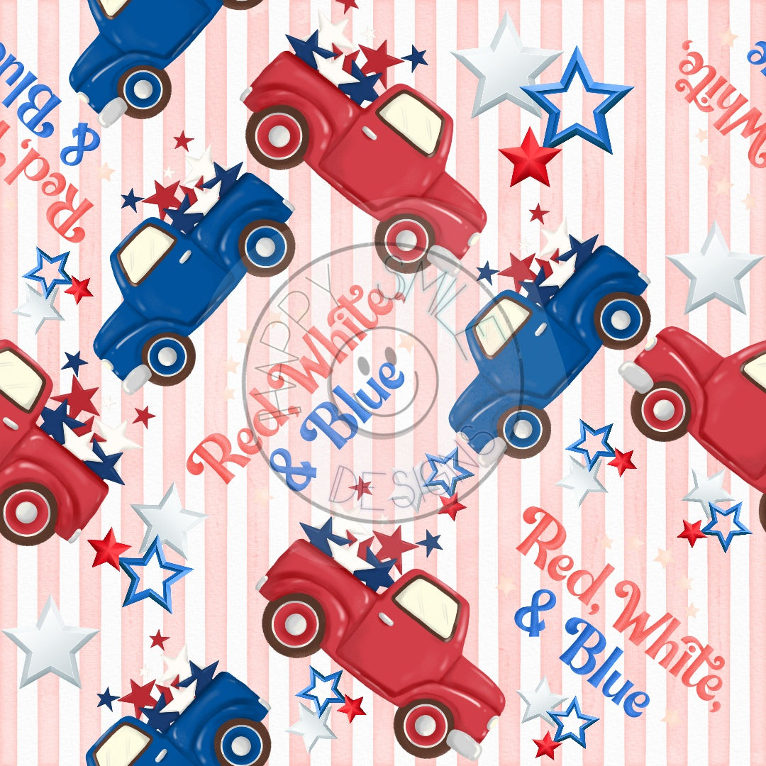 Red Truck and Blue