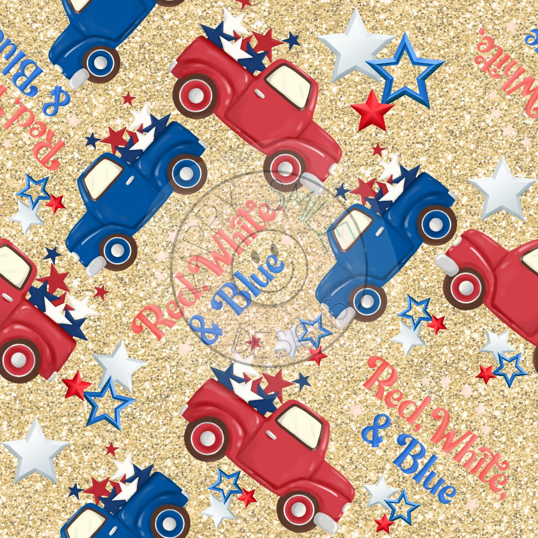 Red Truck and Blue