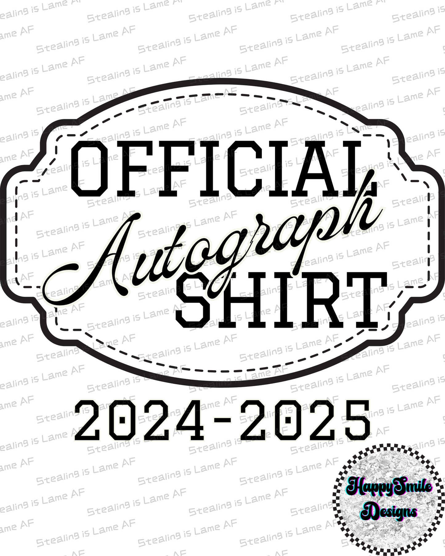 Autograph Shirt PNG