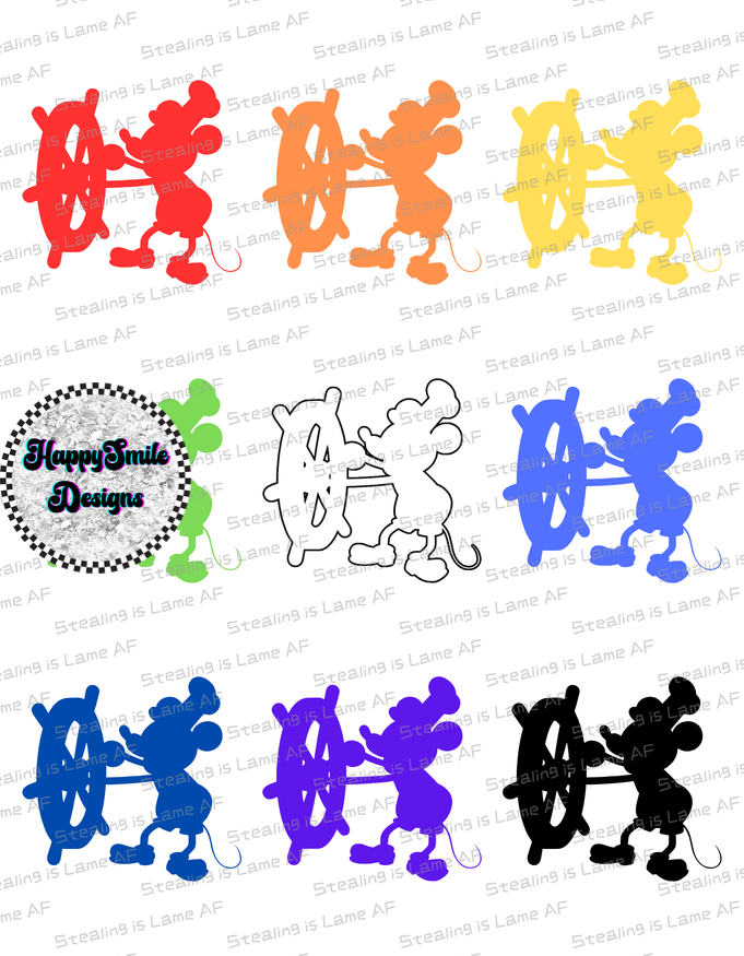 Rainbow Steamboat PNG