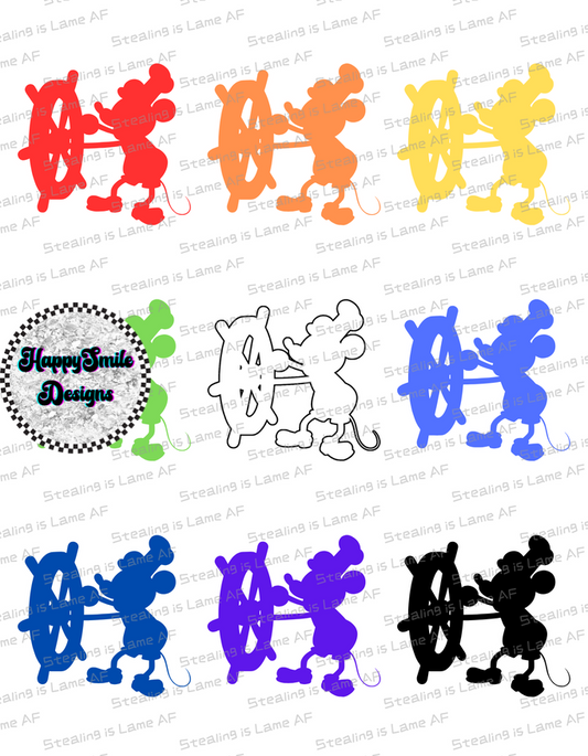 Rainbow Steamboat PNG