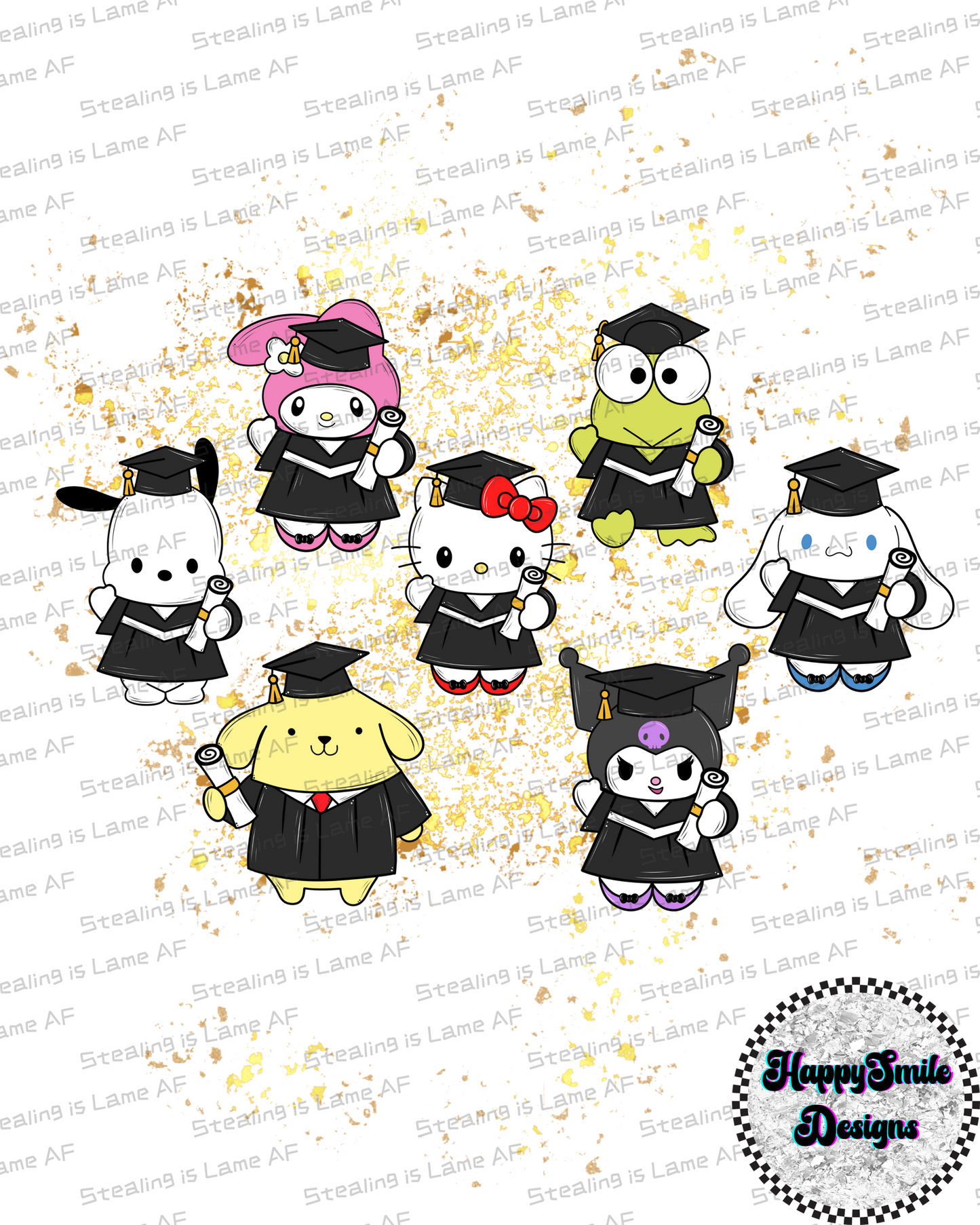 Sanrio Graduates PNGs (Variants)