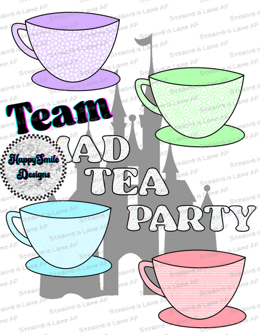 Team Mad Tea Party PNG