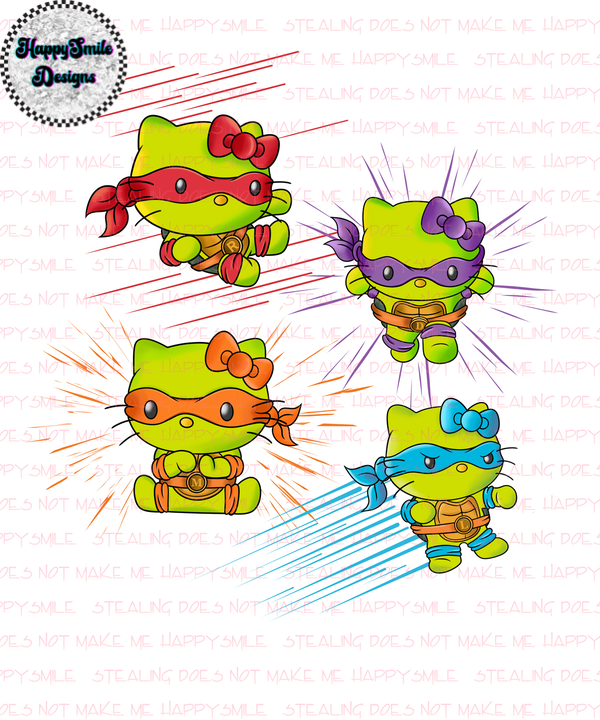 Hello Kitty Turtles PNG