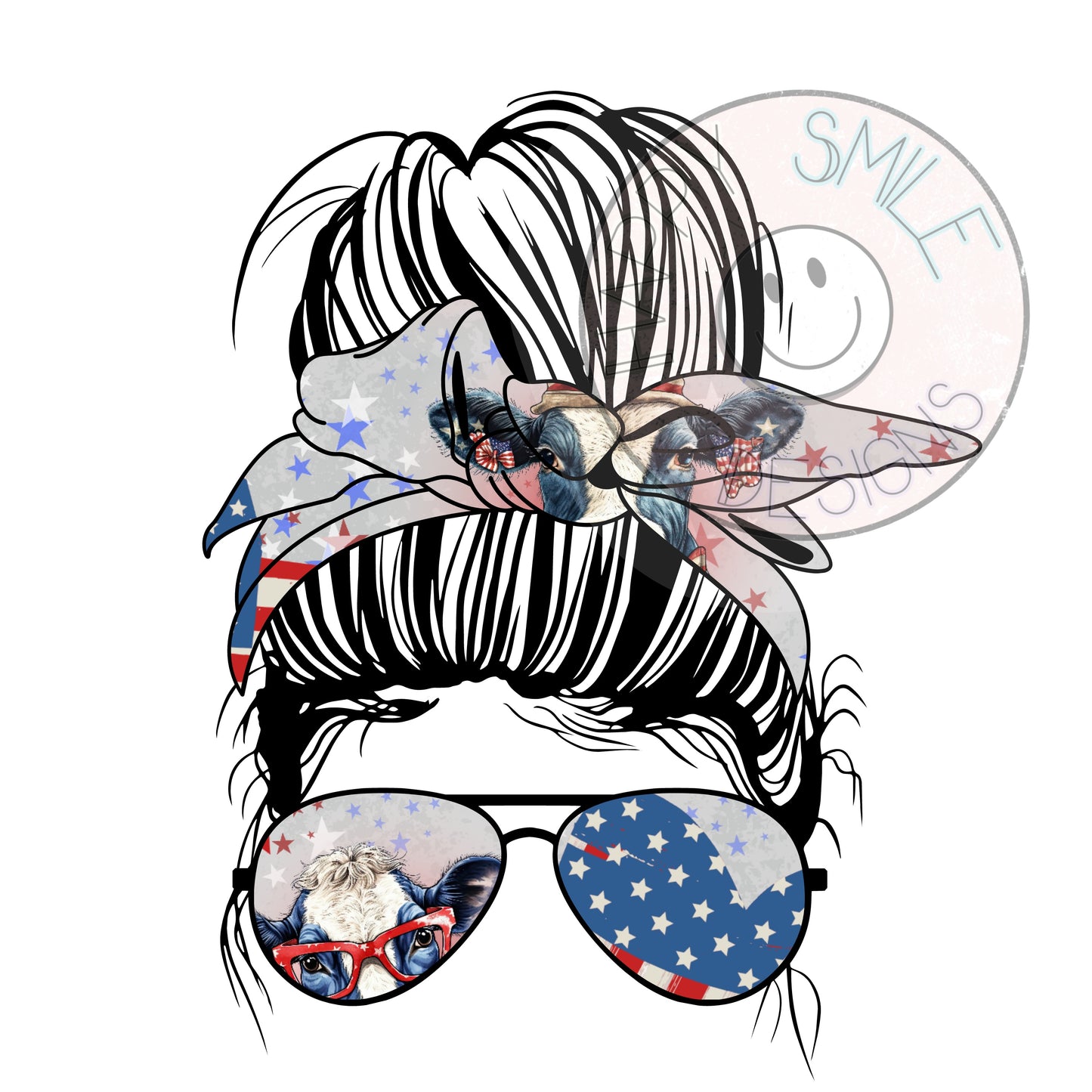 RWB mama bun