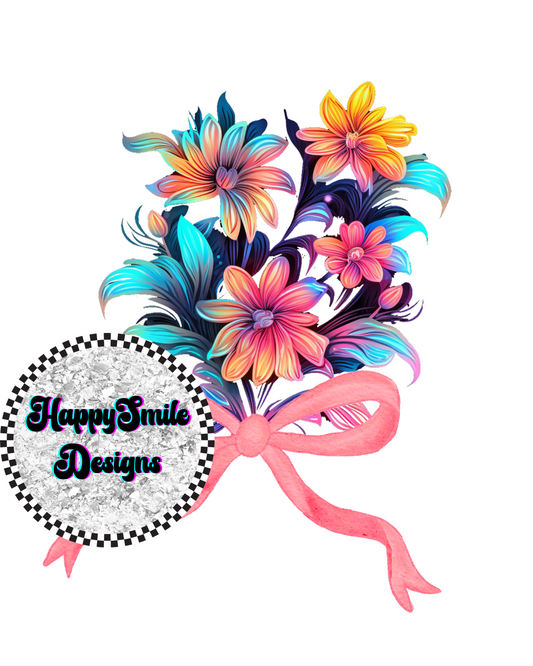 Neon Floral PNG