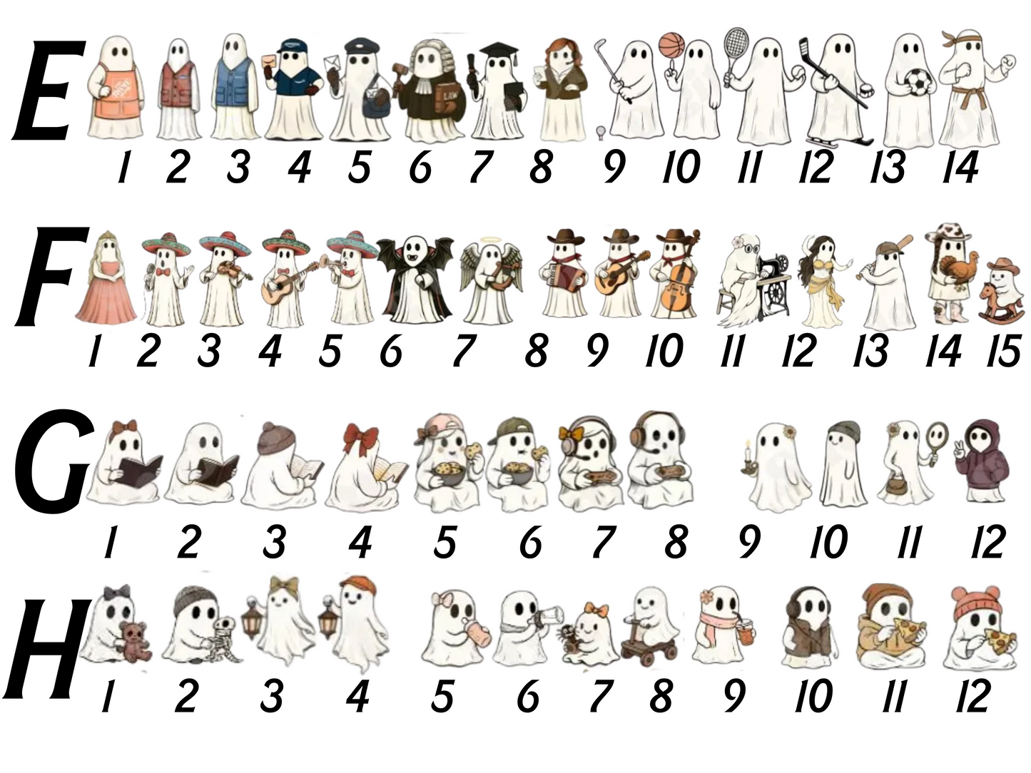 Ghost Family Digital Portrait