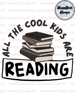 All the cool kids are reading (PNG)