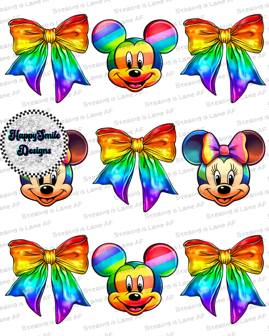 Rainbow Magical Mouse PNG