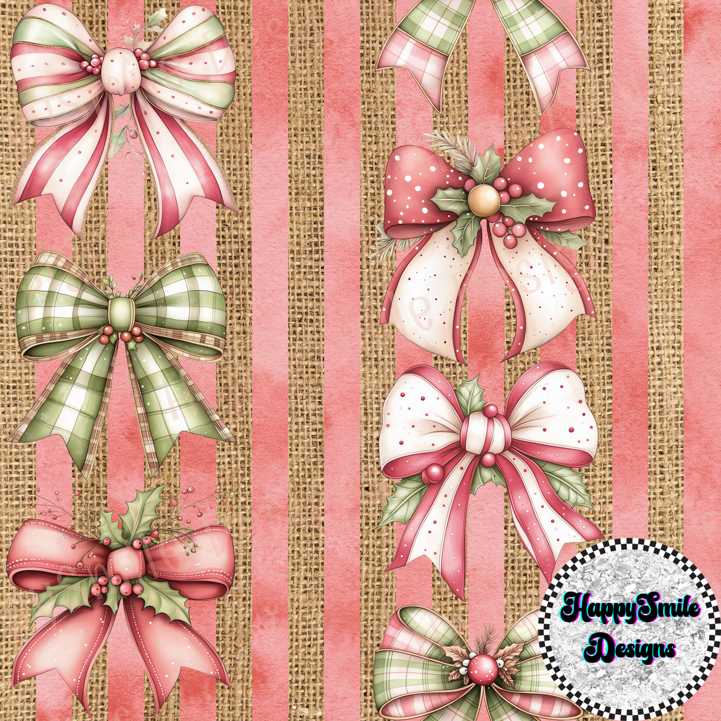 Boho Christmas Bows (Variants)