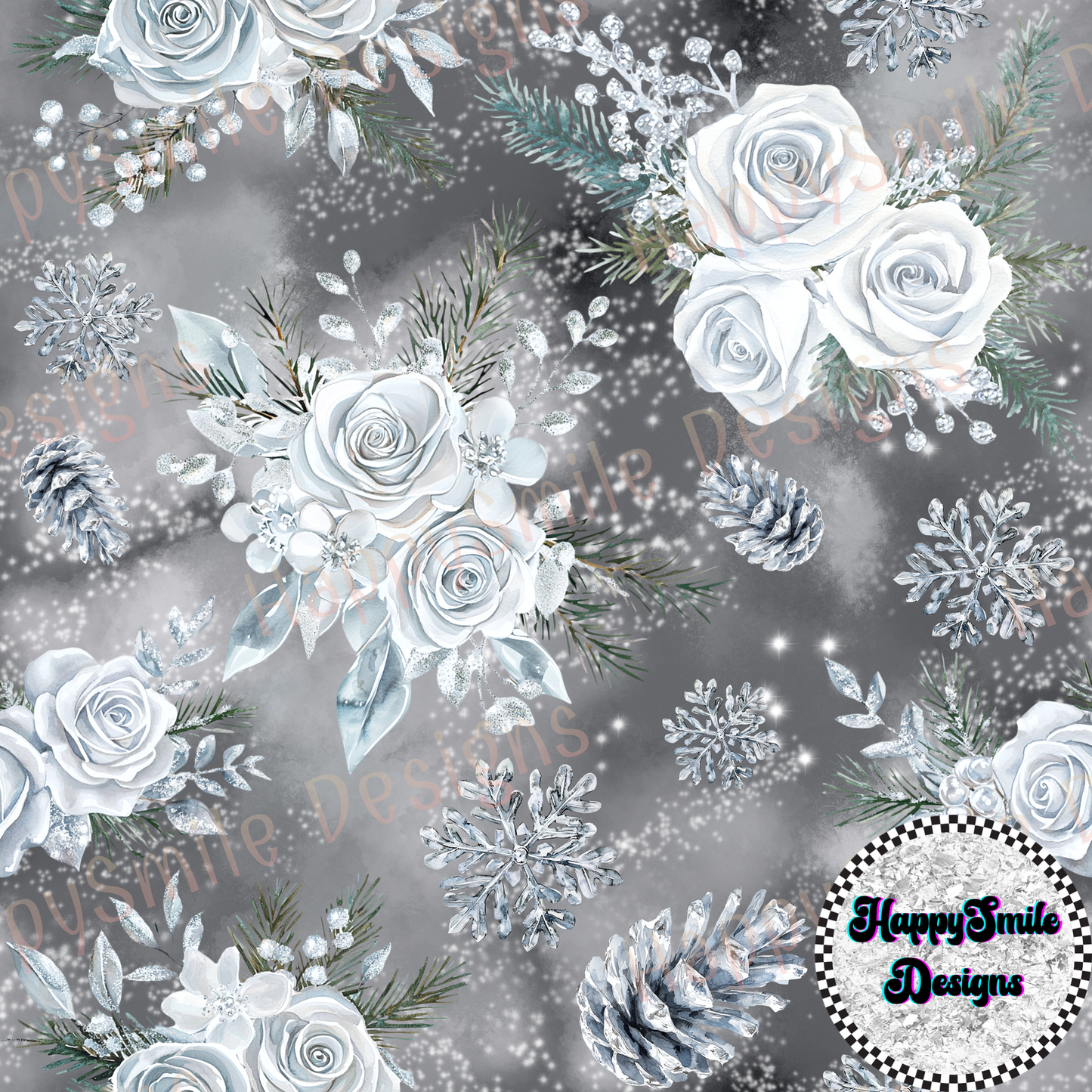 Frostflower and Snowflakes (Variants)