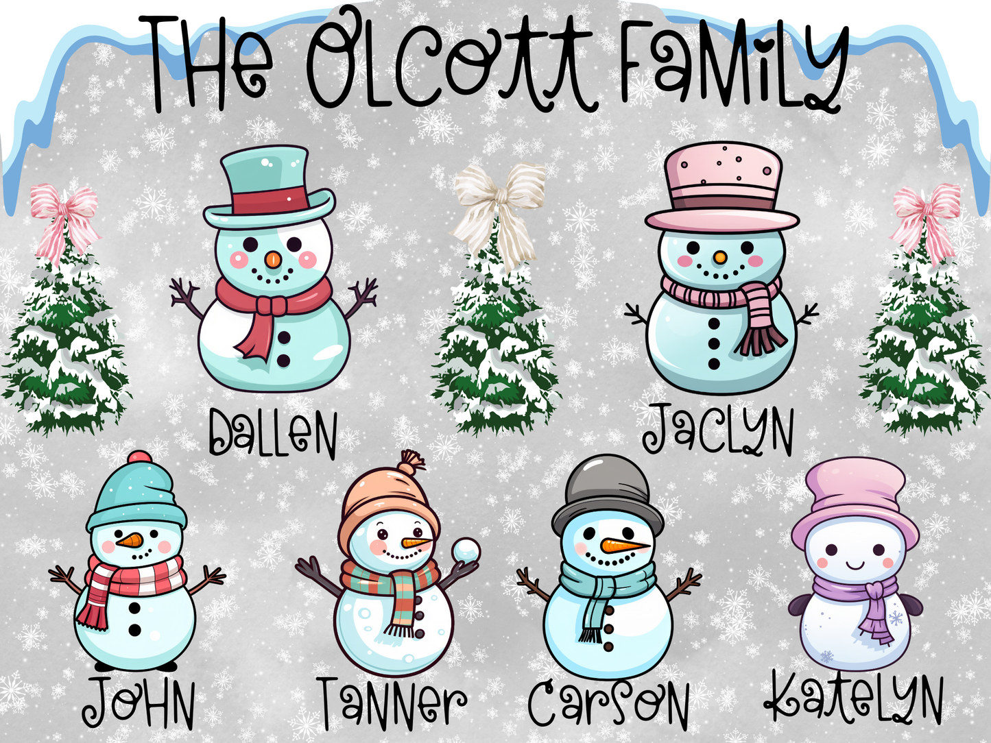 Olcott Snowman Family