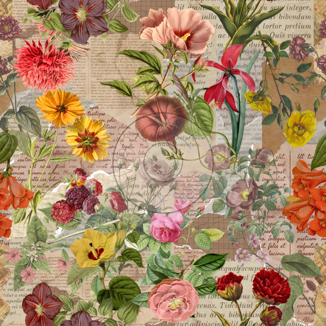 Vintage Paper Floral