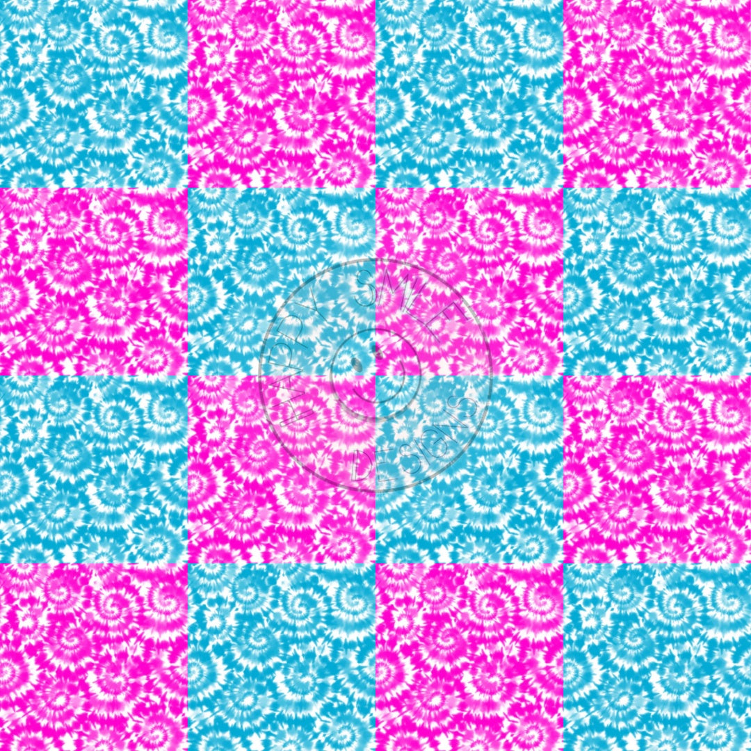 Tie Dye Checks