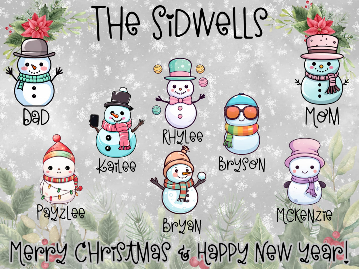 Sidwell Snowman Family
