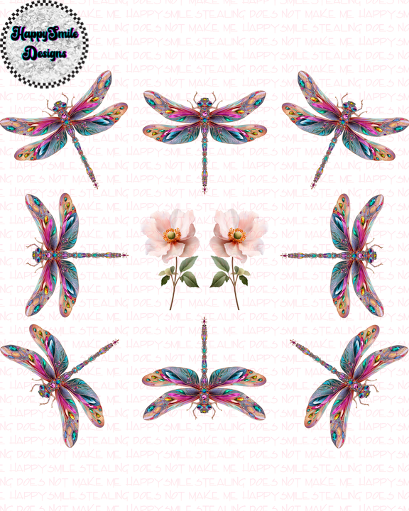 Dragonfly Bouquet PNG