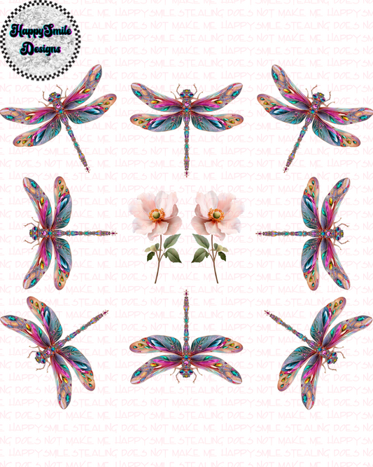 Dragonfly Bouquet PNG
