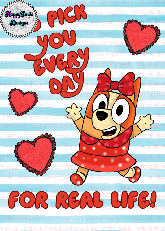 Aussie Dogs Valentine's Cards
