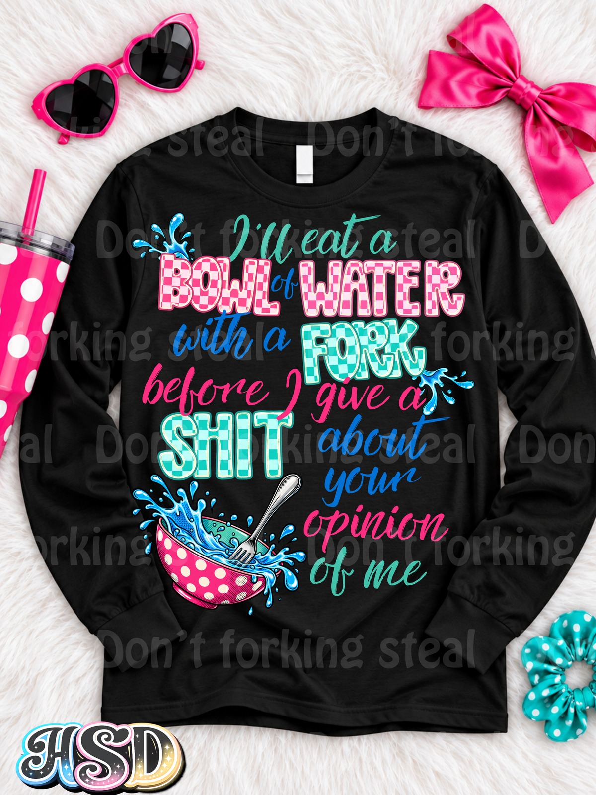 Water with a fork PNG