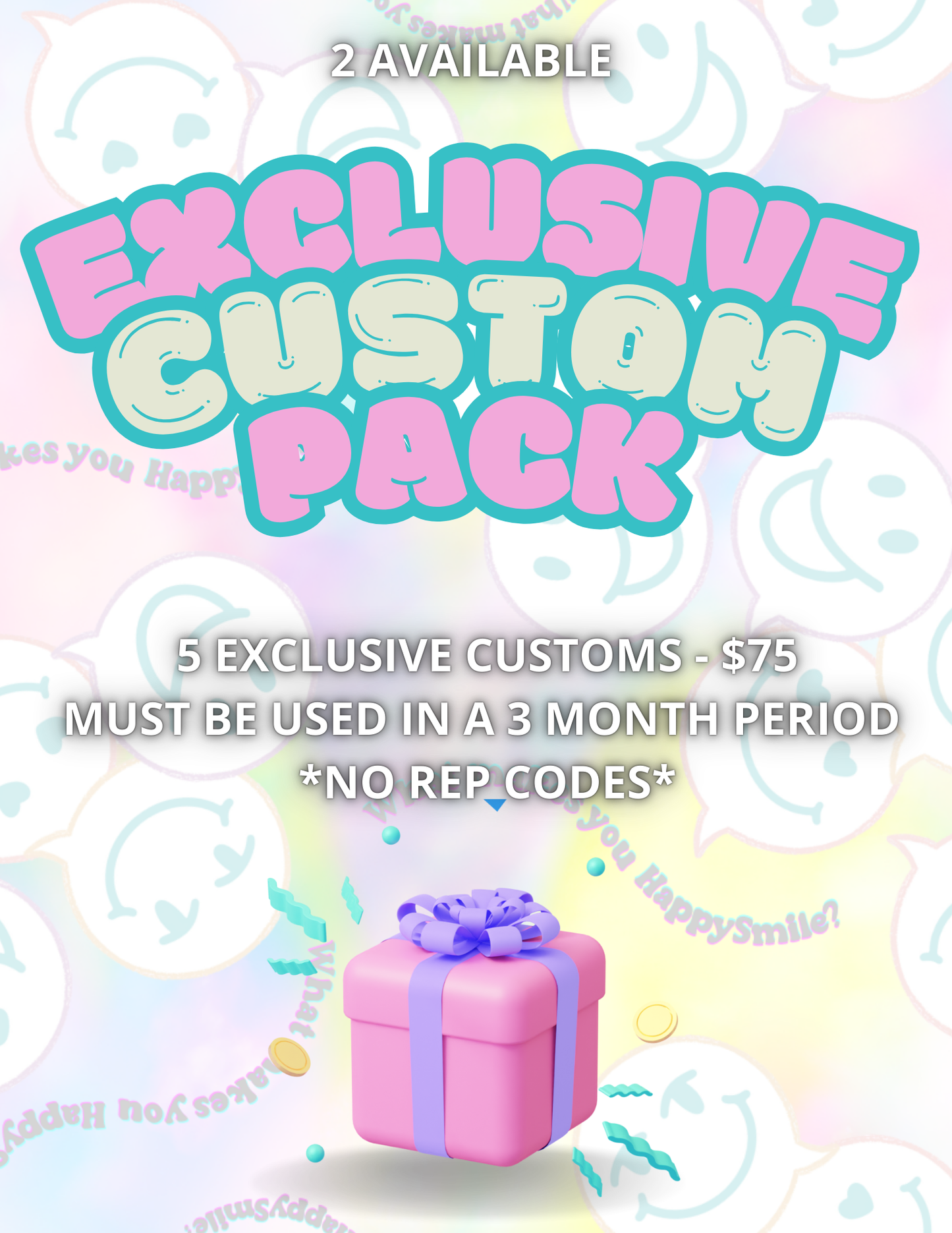 Exclusive custom pack