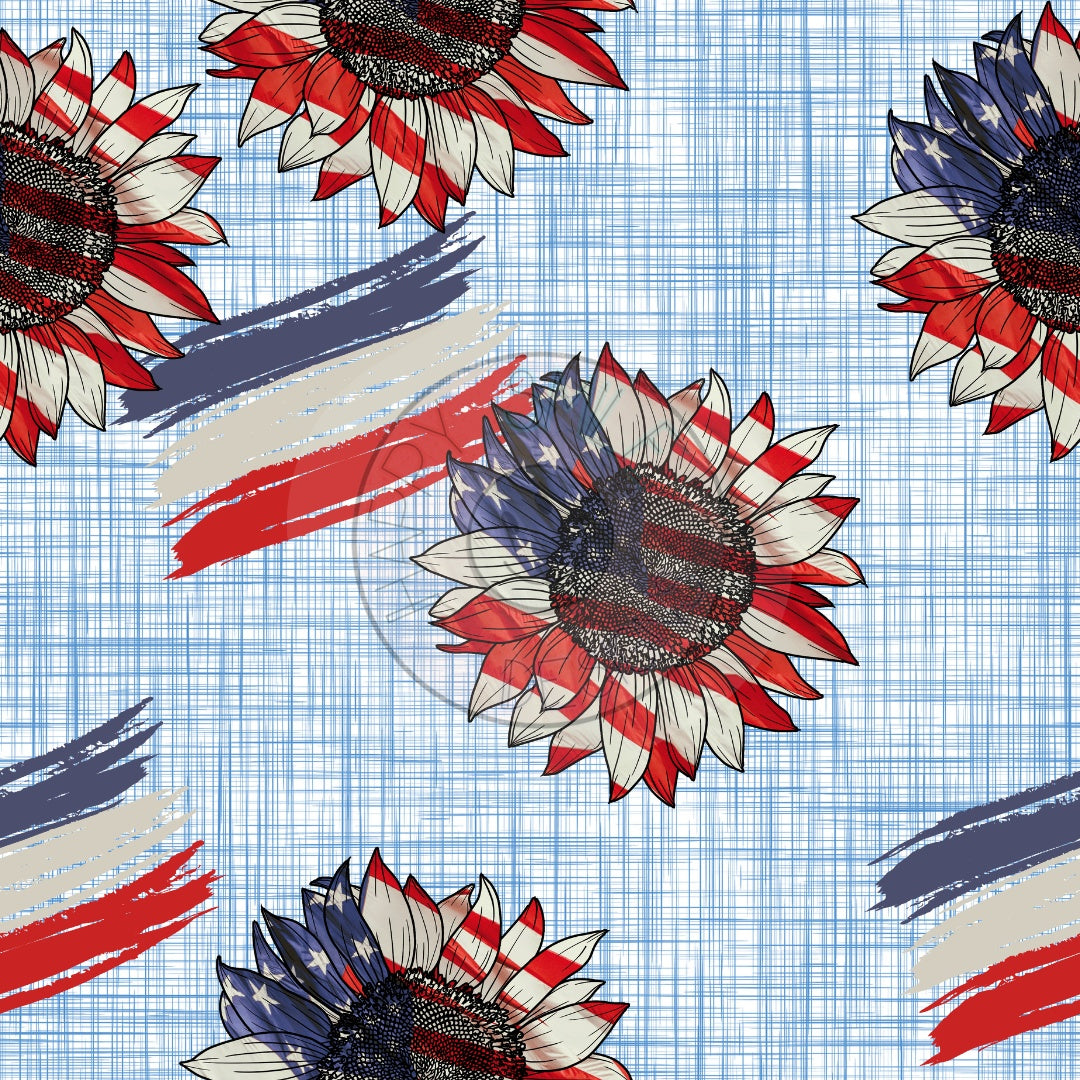Flags and flowers