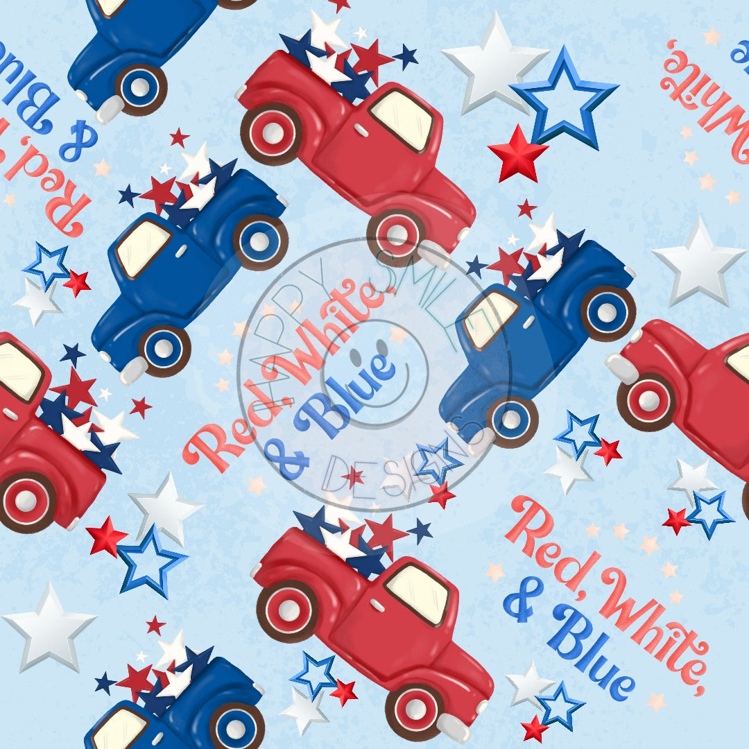 Red Truck and Blue
