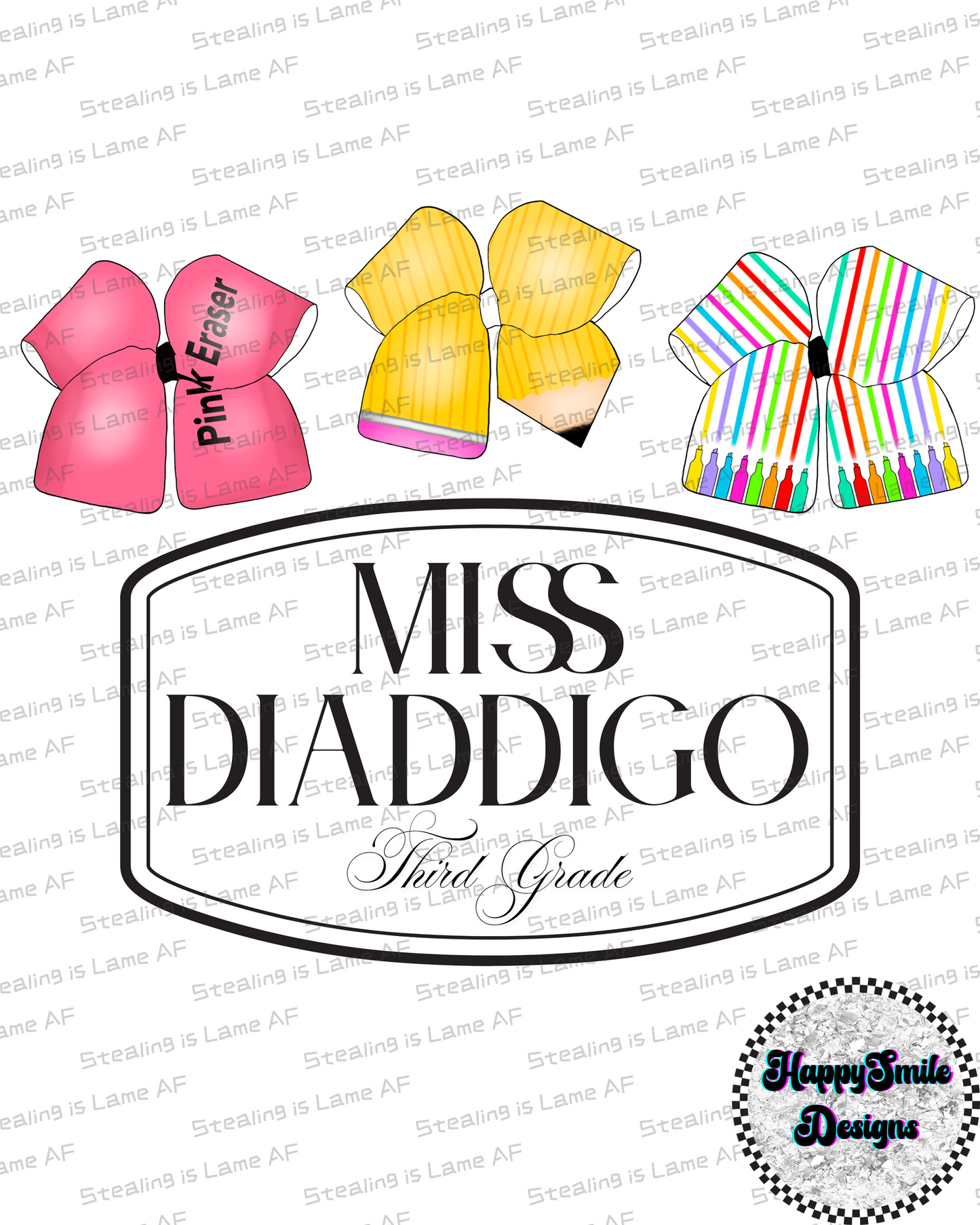 Customizable Teacher Name PNG