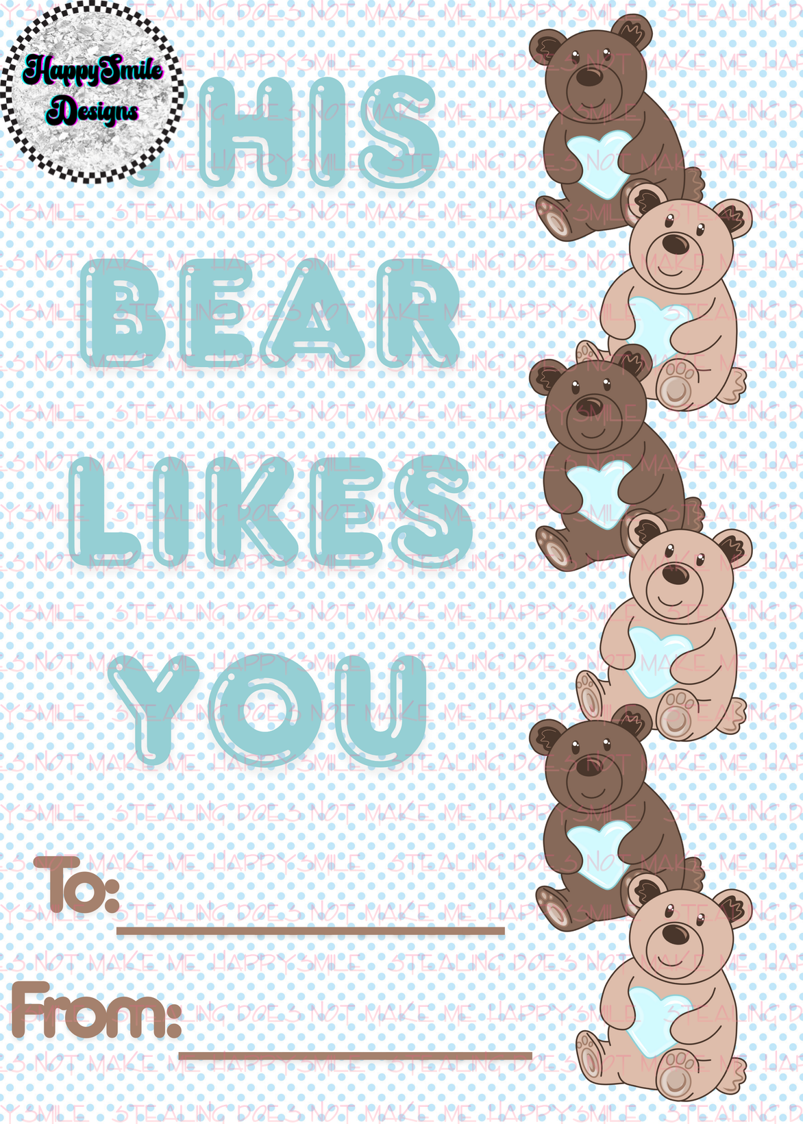 Bear Valentine's Cards