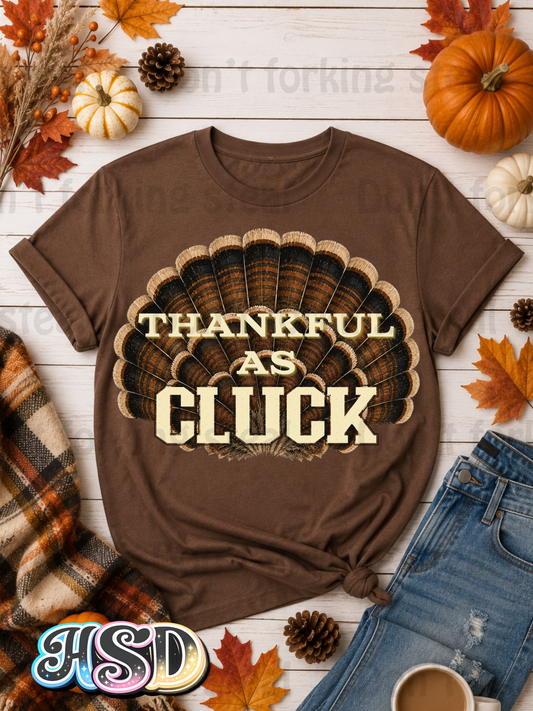 Thankful as Cluck PNG