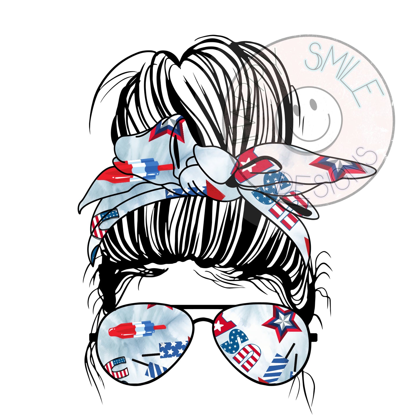 RWB mama bun