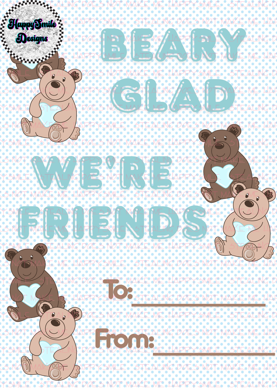 Bear Valentine's Cards