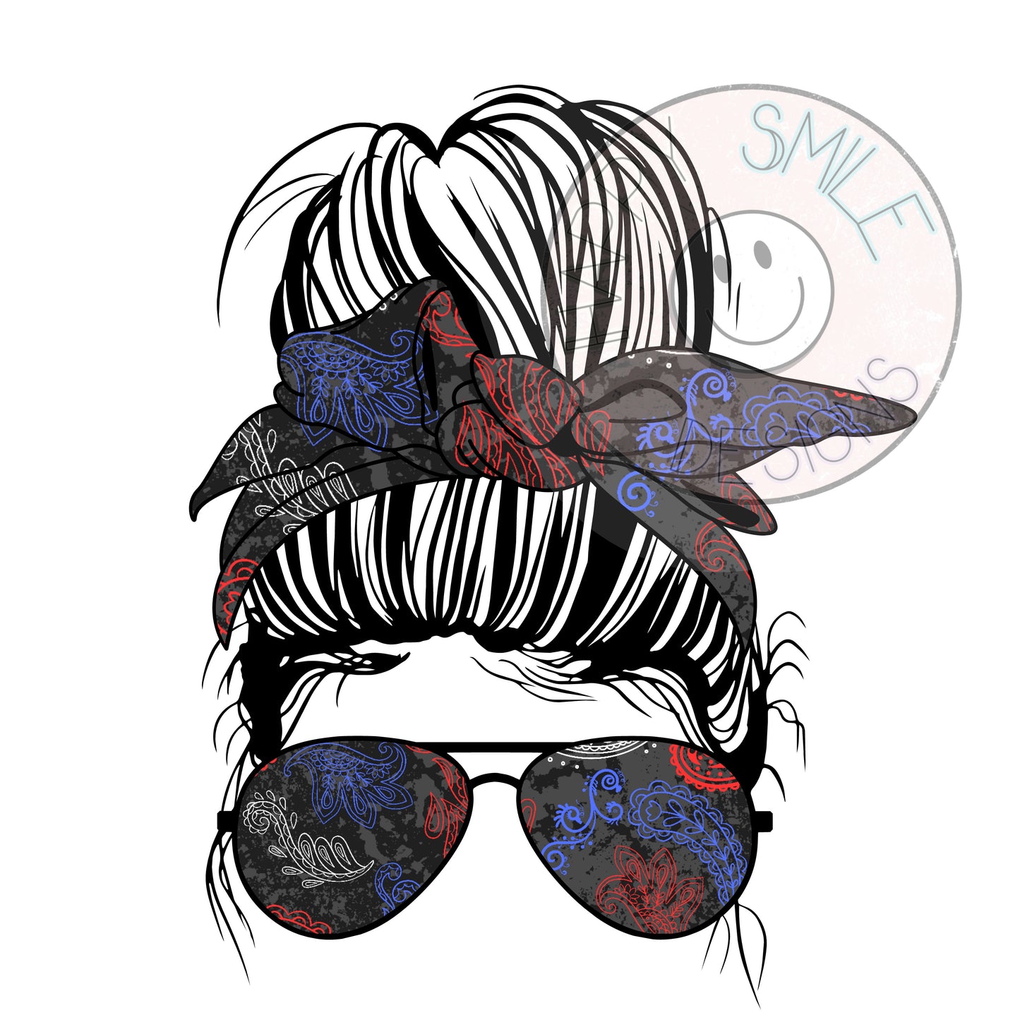 RWB mama bun