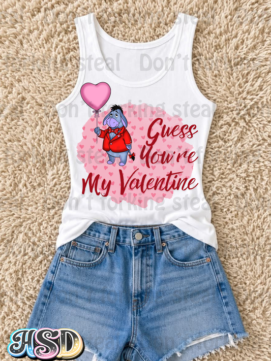 Guess You're my Valentine PNG