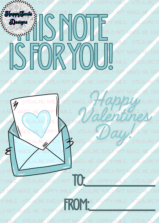 Letter Valentine's Cards