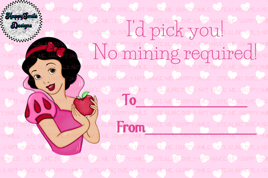Snow White Valentine's Cards