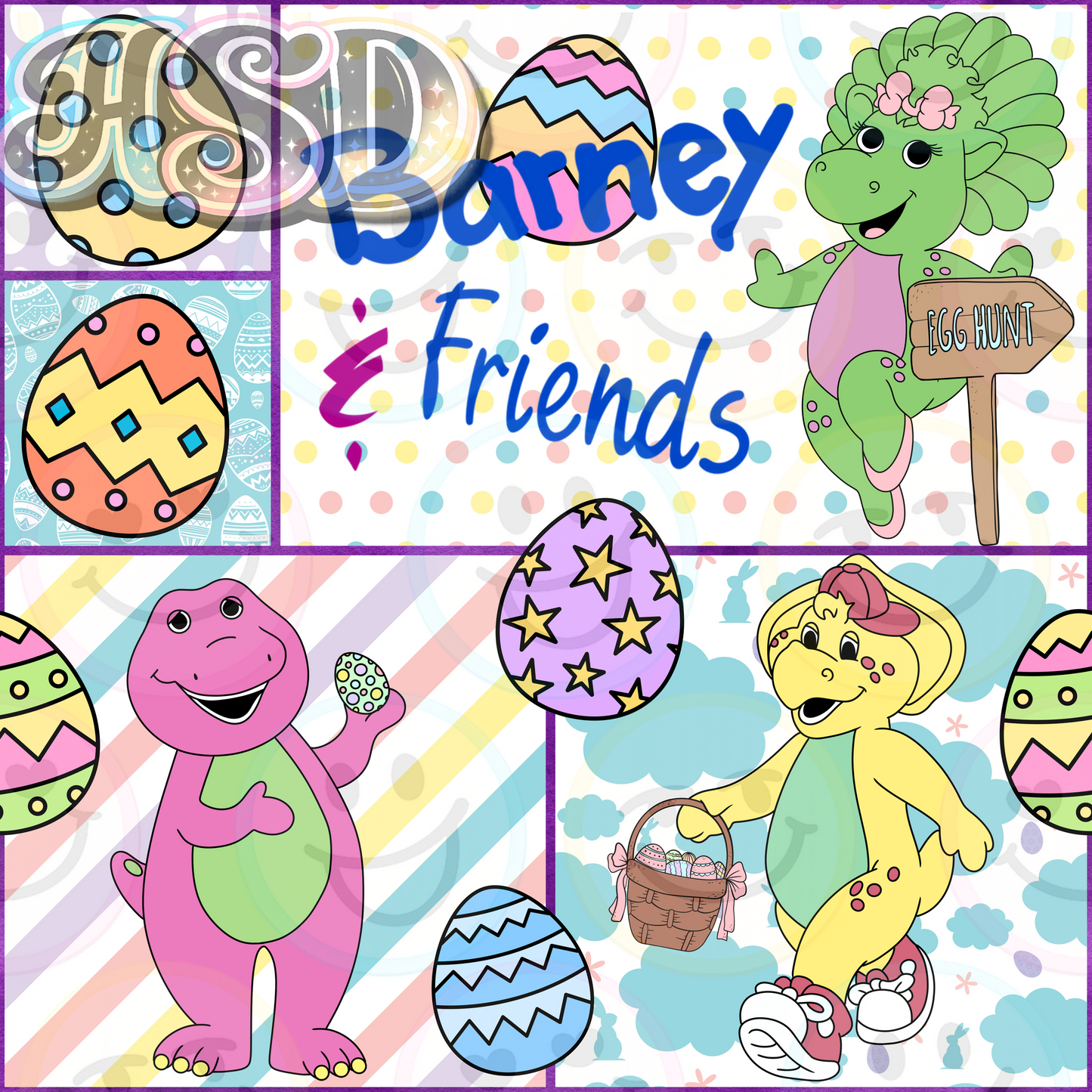 Barney's Egg Hunt Crew