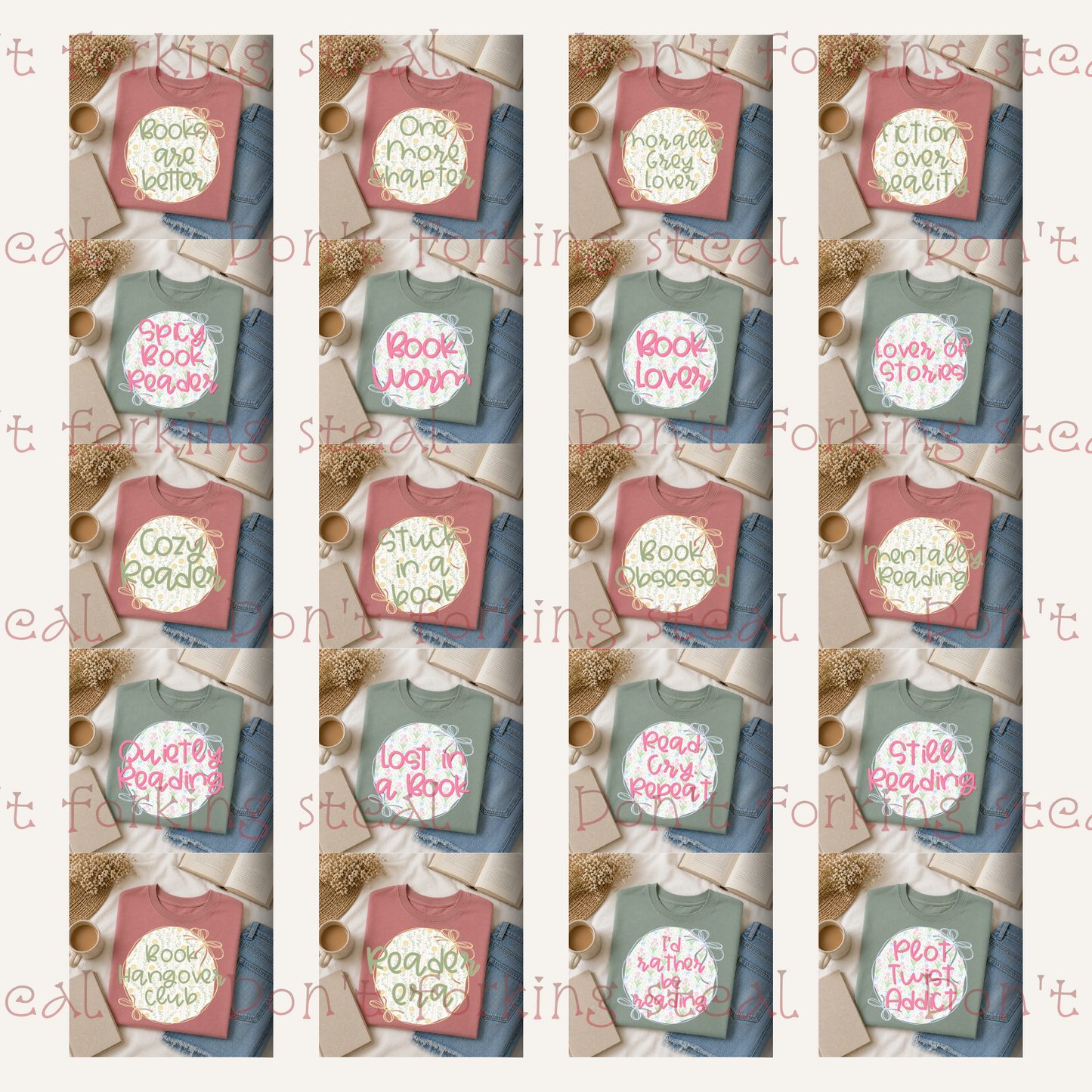 The Bookish Babe Collection PNG Variants