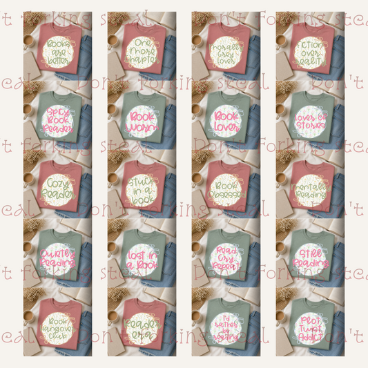 The Bookish Babe Collection PNG Variants