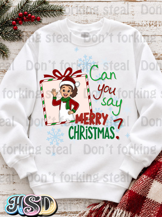 Can you Sleigh Merry Christmas? PNG