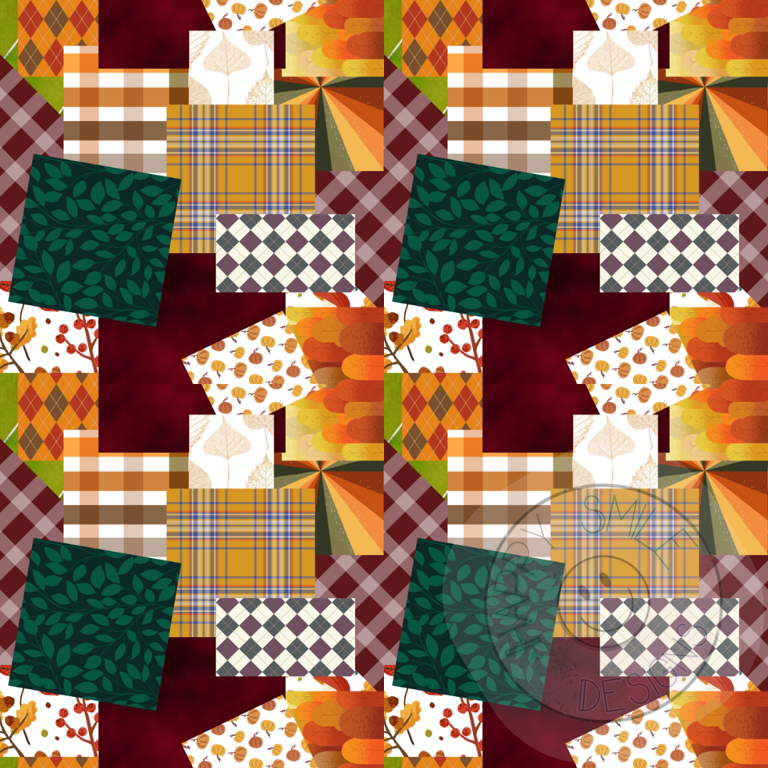 Fall Patchwork Texture Fall Patchwork – HappySmile Designs