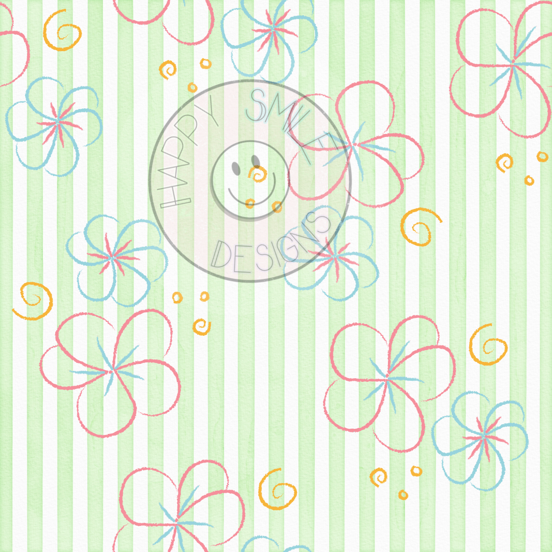 Striped basic flower