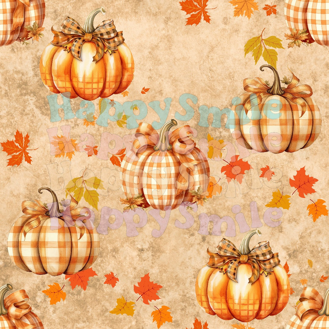 Gingham Pumpkins