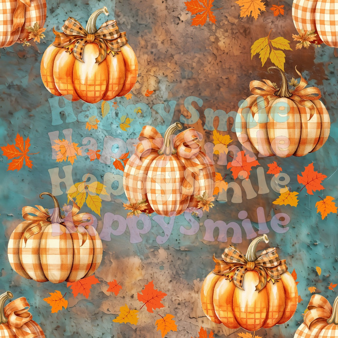 Gingham Pumpkins