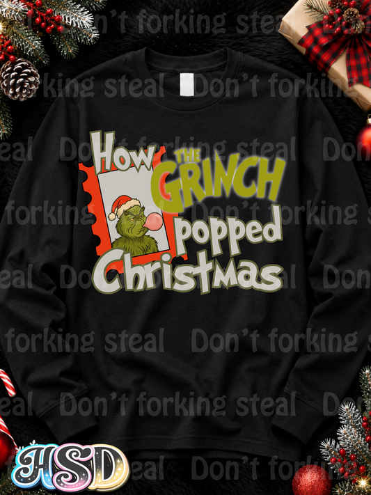 How the Grinch Popped Christmas PNG