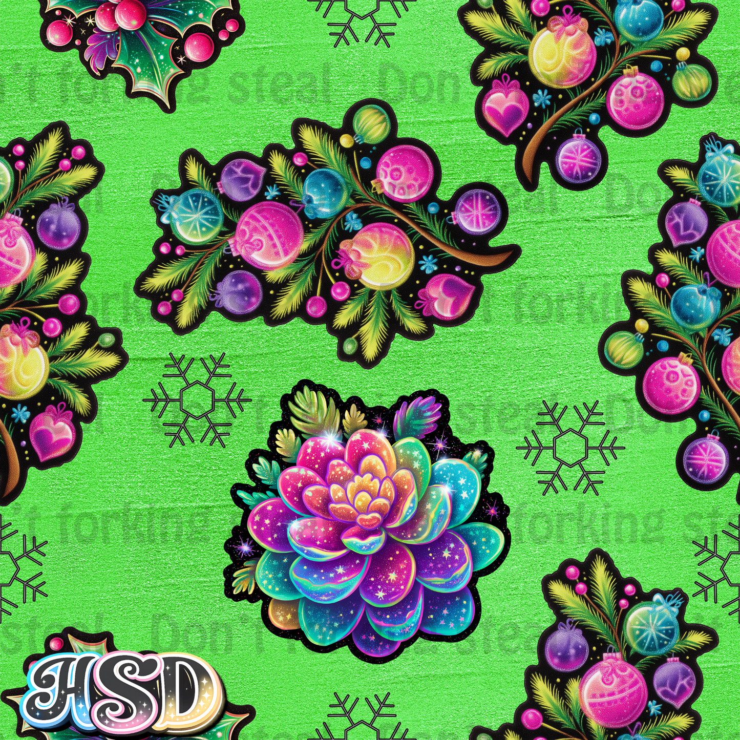 Holly Jolly Neon