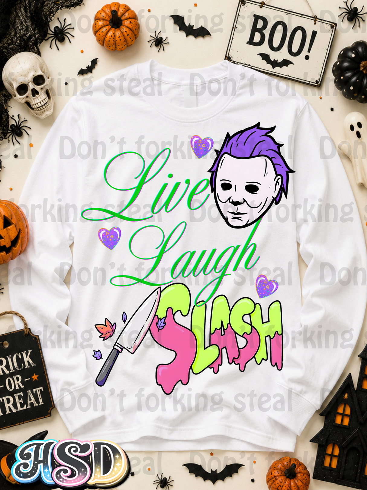 Live Laugh Slash PNG